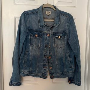 J Crew Denim Jean Jacket size XL